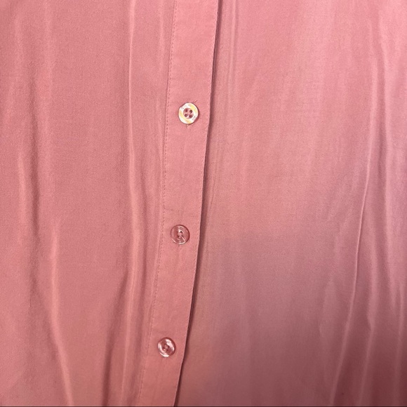 Woman Within Long Sleeve Button Down Shirt Pink, size 2X 26/28 - Picture 4 of 6